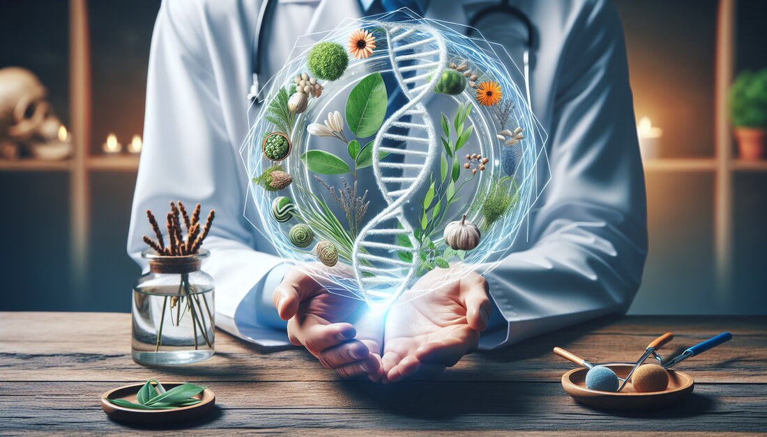 Entdecken Sie, wie Naturheilkunde und Genetik zusammenwirken, um персонализierte Heilansätze zu entwickeln und individuelle Therapien zu gestalten.