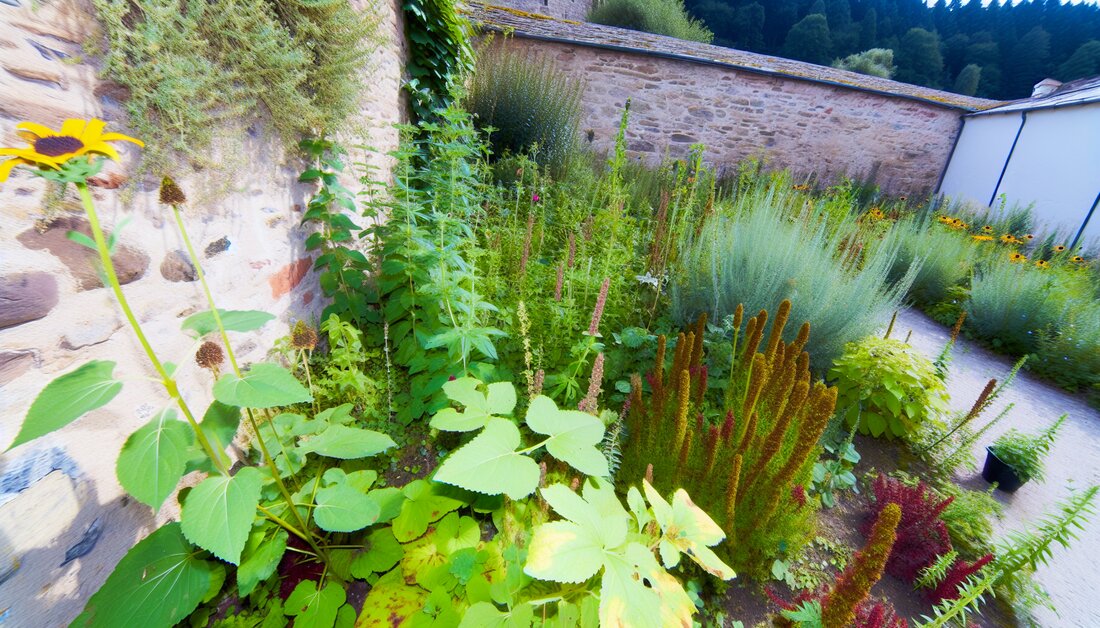 Entdecken Sie die Tradition und Anwendung von Heilpflanzen aus Klostergärten: Geschichte, Wissenschaft und praktische Tipps.