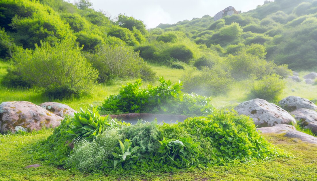 Entdecken Sie die therapeutischen Effekte von Kräuterbädern auf Körper und Geist, einschließlich geeigneter Kräuter und wissenschaftlicher Grundlagen.