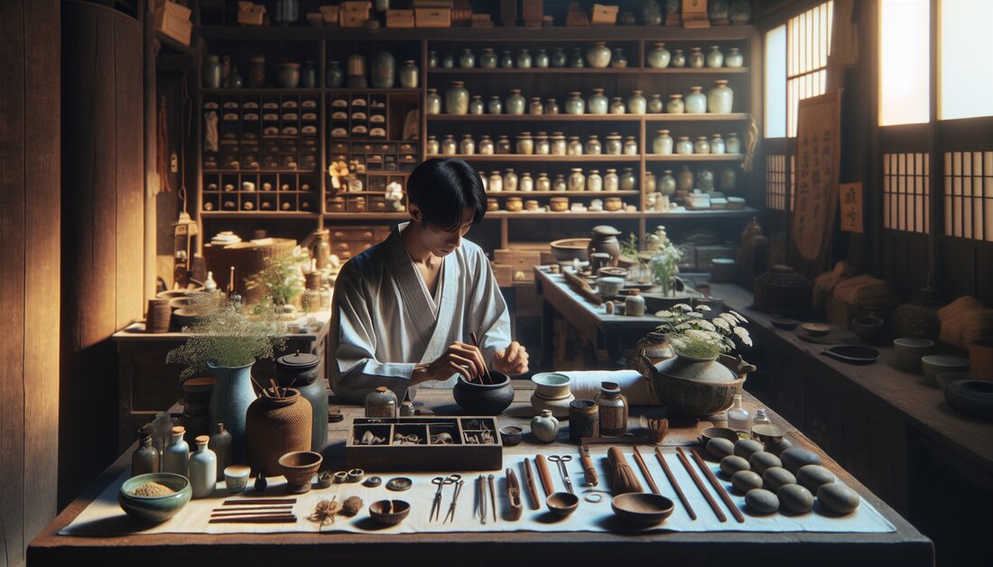 Entdeckt die Wunder der traditionellen japanischen Medizin! Von ihren historischen Wurzeln bis hin zu modernen wissenschaftlichen Bewertungen. 🍃🔬 #TraditionHeilt